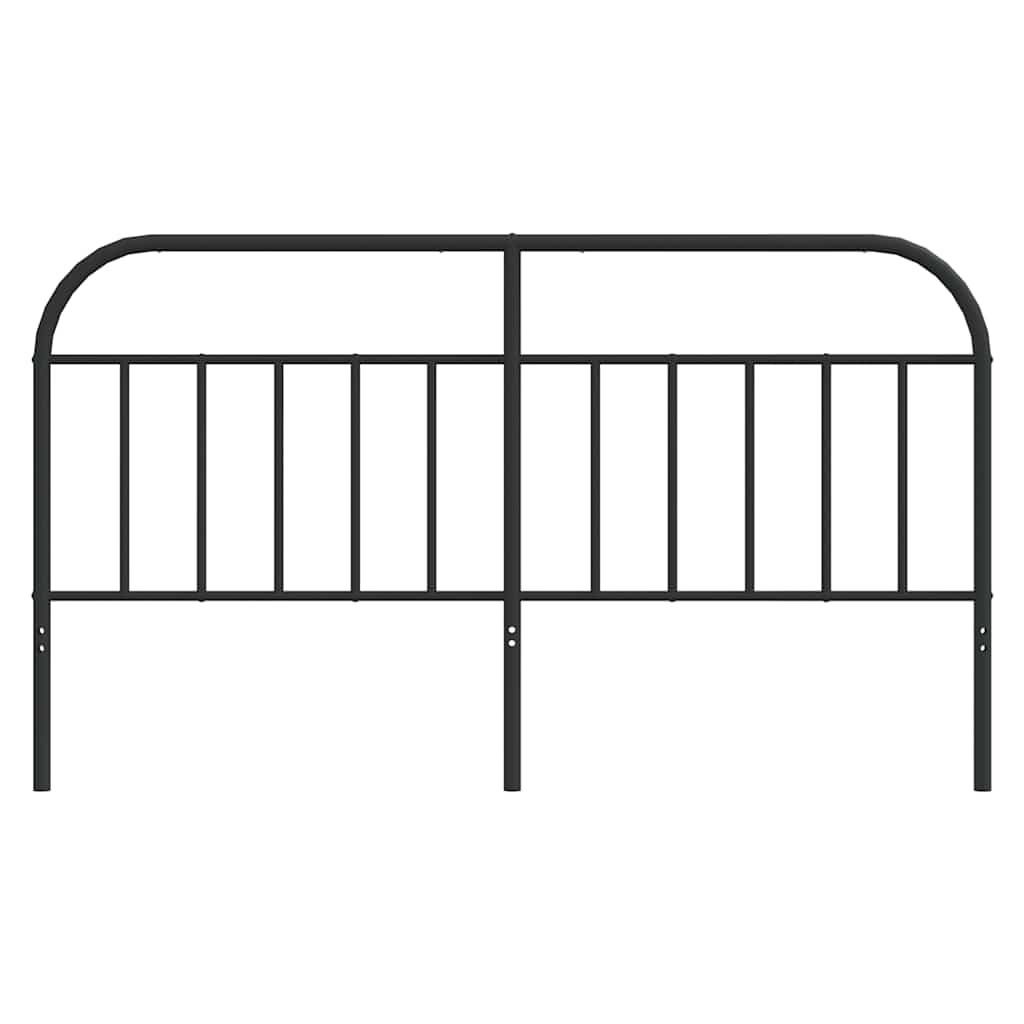 Metal Replace Headboard Black 160 cm