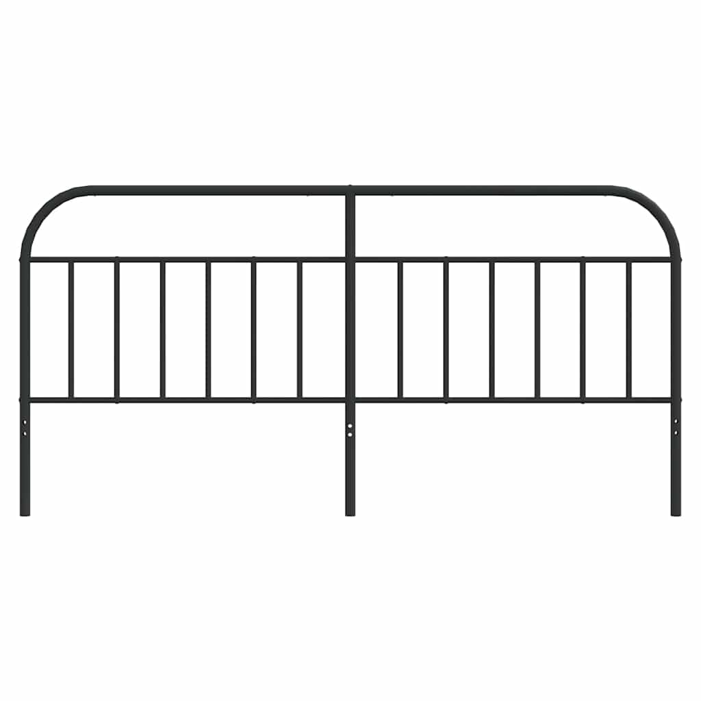 Metal Replace Headboard Black 193 cm