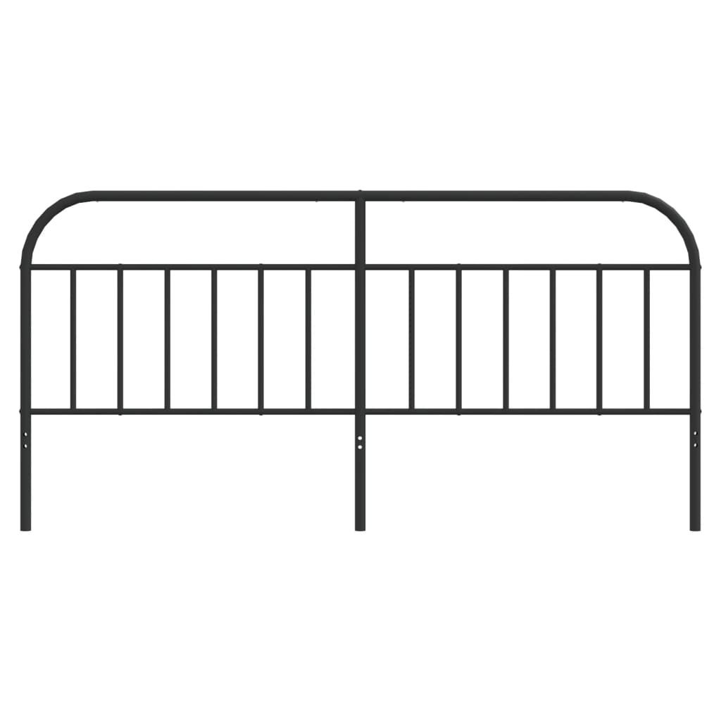Metal Replace Headboard Black 200 cm