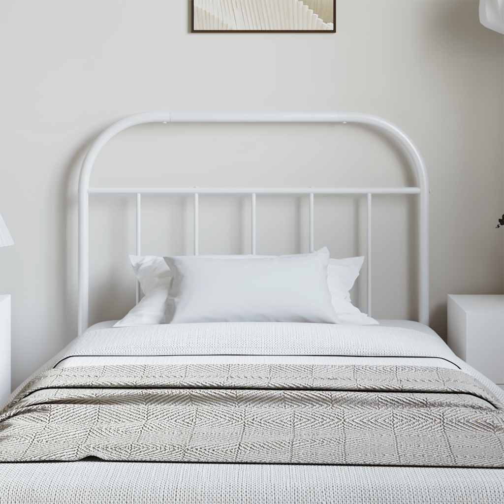 Metal Replace Headboard White 100 cm