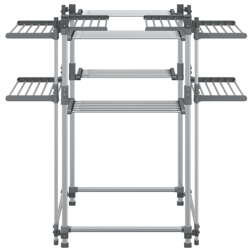 Laundry Drying Rack 107x107x120 cm Aluminium
