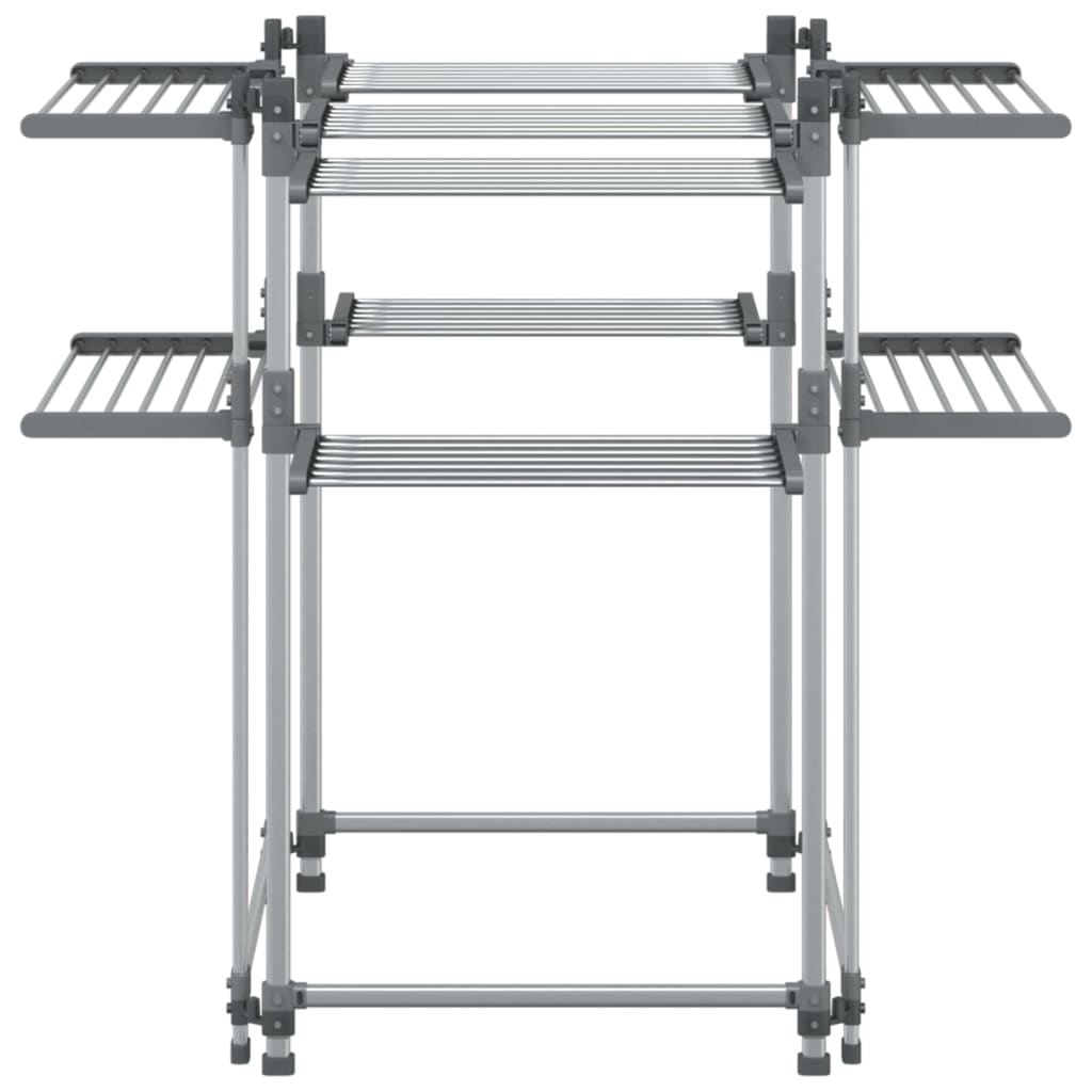 Laundry Drying Rack 107x107x120 cm Aluminium