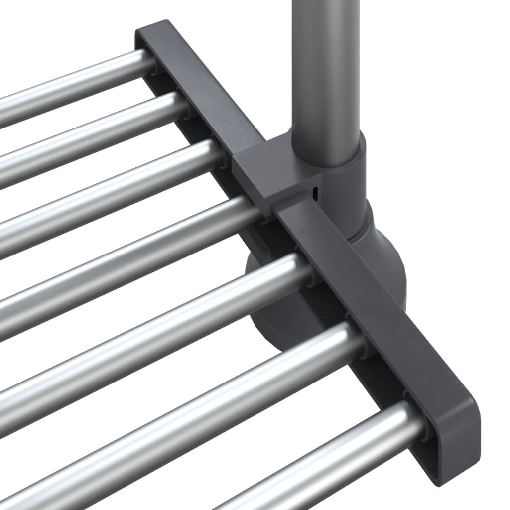 Kitchen Shelf 50x25x(50-70) cm Aluminium
