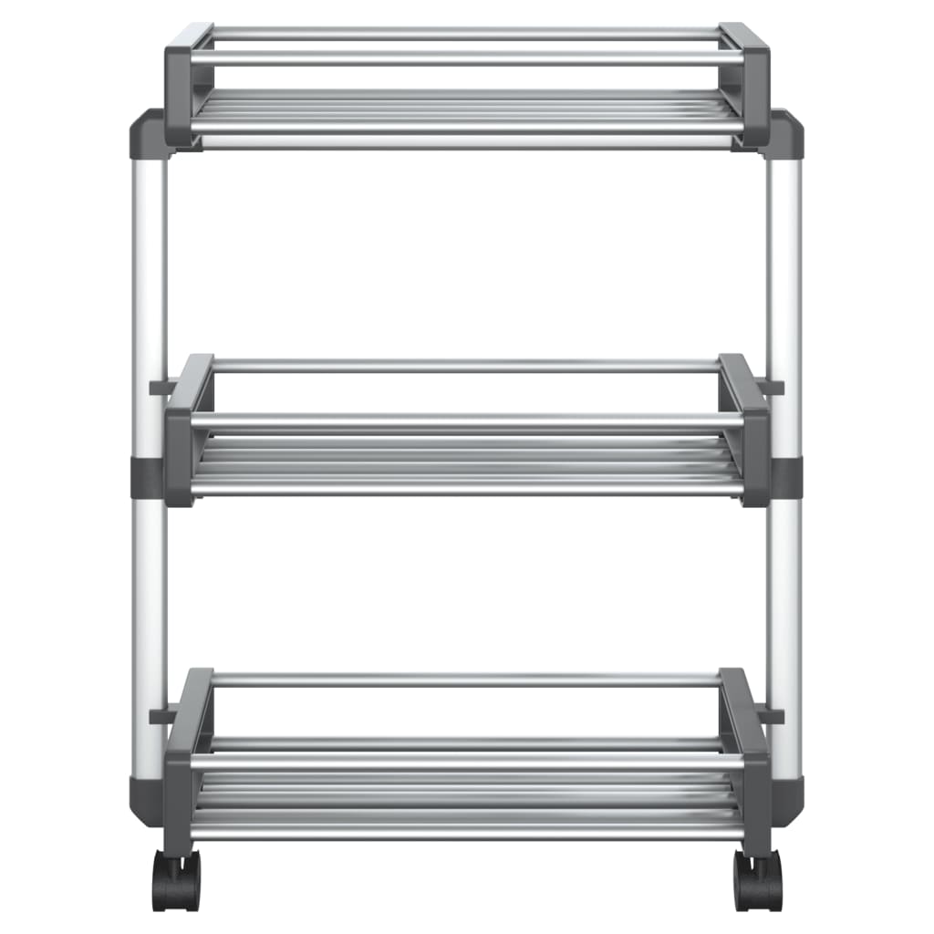Storage Trolley 59x20x75 cm Aluminium
