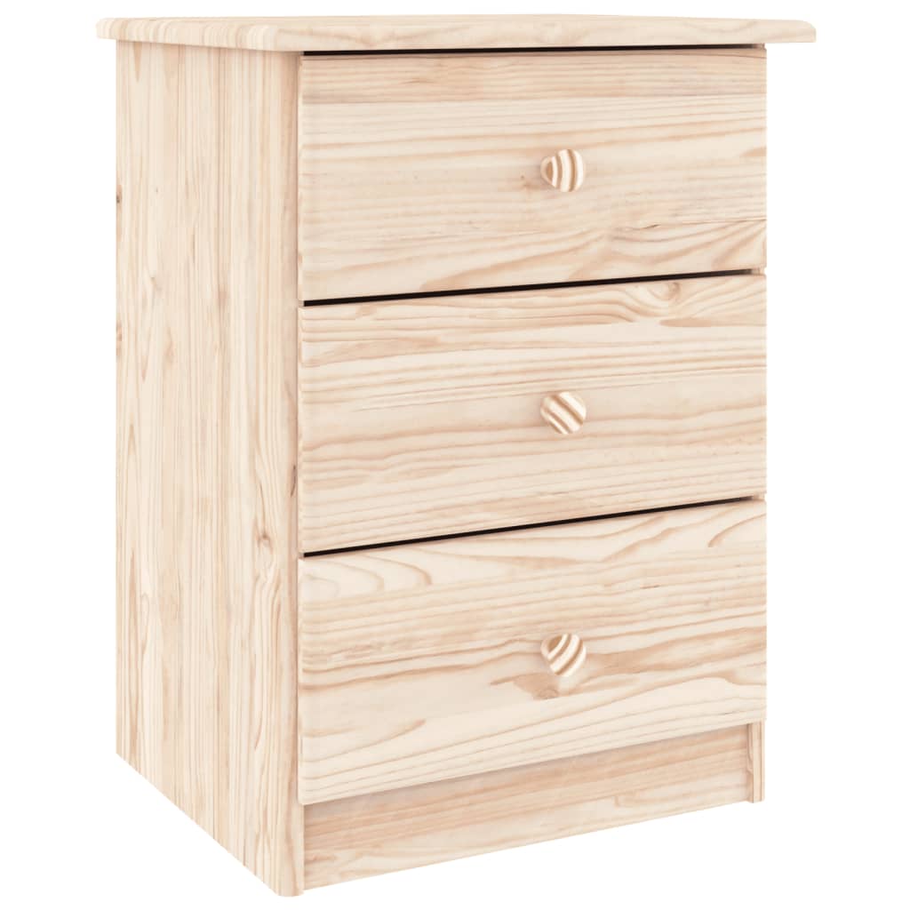 vidaXL Bedside Cabinet ALTA 41x35x55.5 Solid Wood Pine