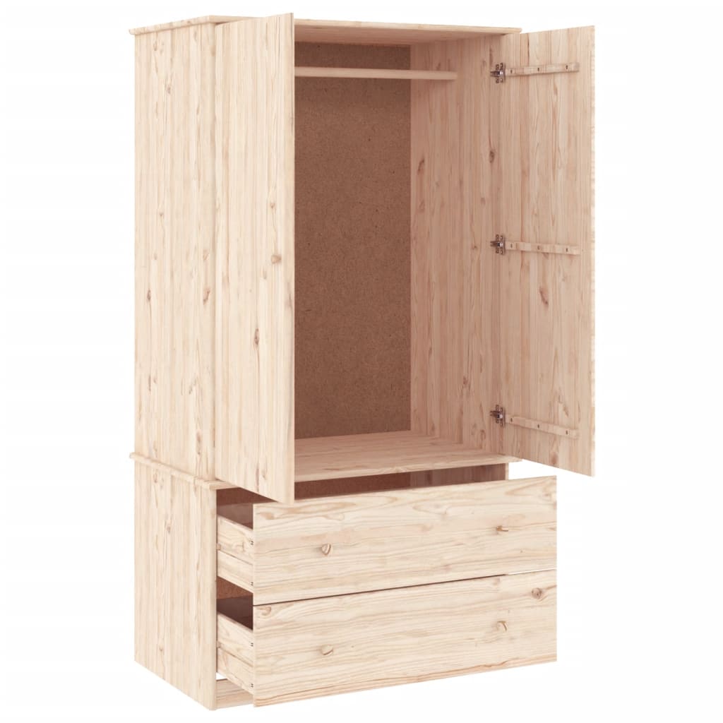 vidaXL Wardrobe ALTA 90x55x170 cm Solid Wood Pine