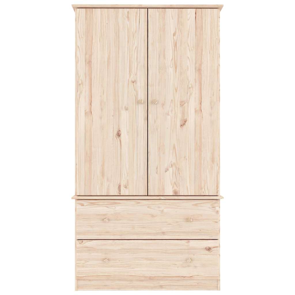 Wardrobe ALTA 90x55x170 cm Solid Wood Pine