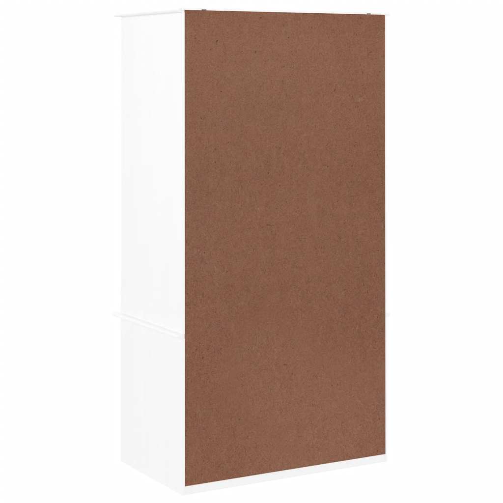 Wardrobe ALTA White 90x55x170 cm Solid Wood Pine