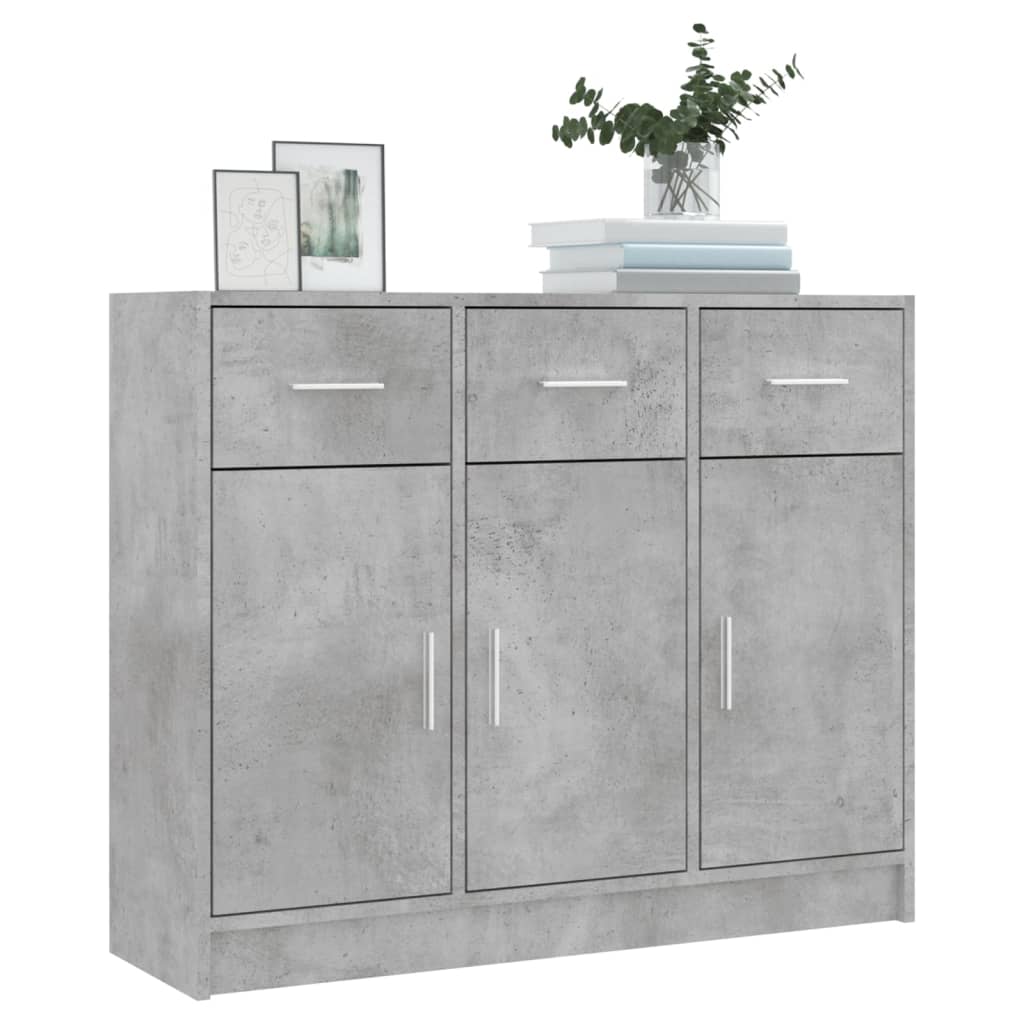 Sideboard | Concrete grey | Engineered wood | Medium | Sideboard