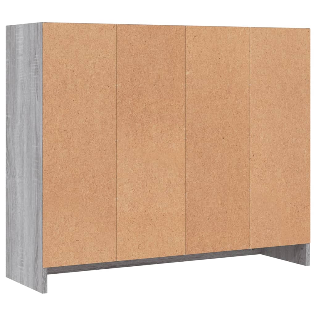 Sideboard | Grey Sonoma | Engineered Wood | 91 x 28 x 75 cm | Sideboard