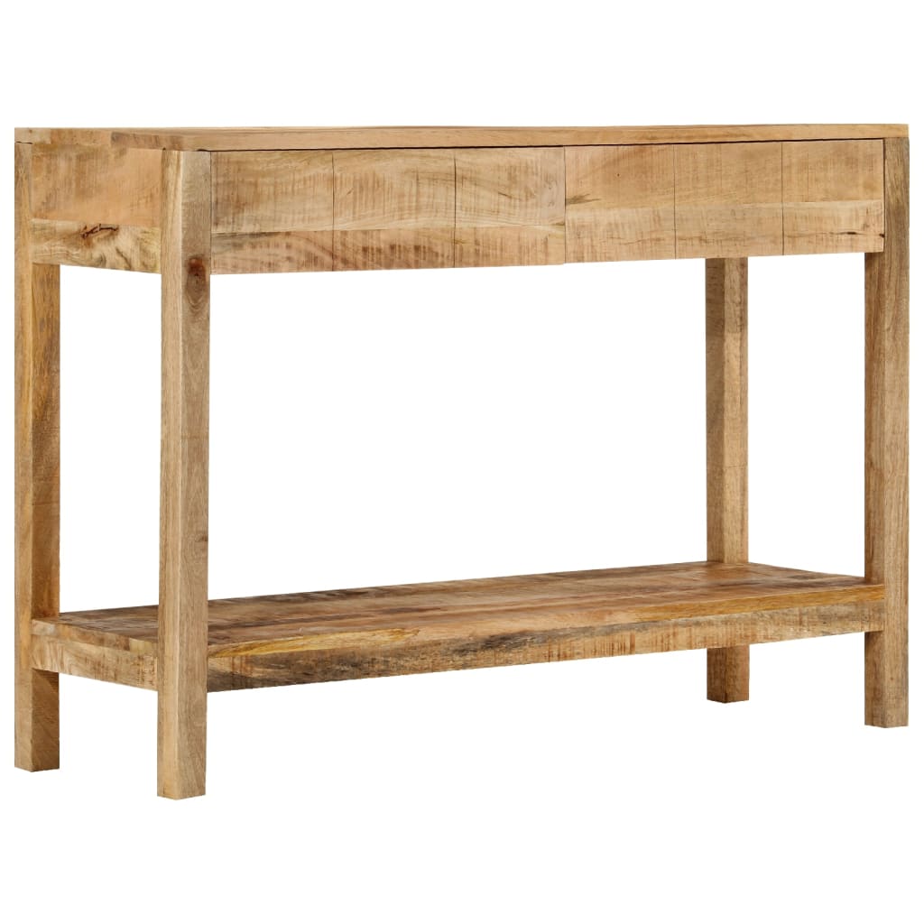 Console Table with 2 Drawers 110x35x75 cm Solid Wood Mango