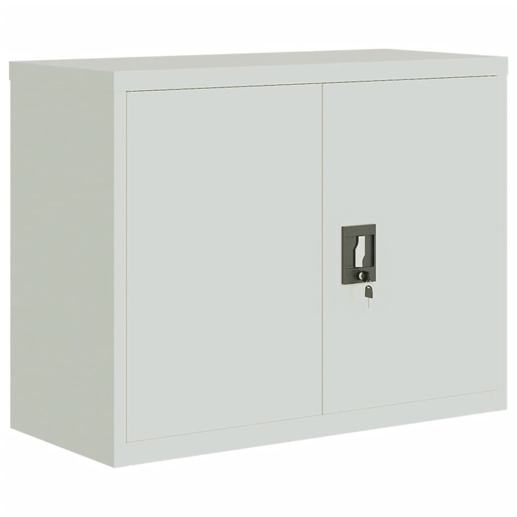 vidaXL File Cabinet Light Grey 90x40x70 cm Steel