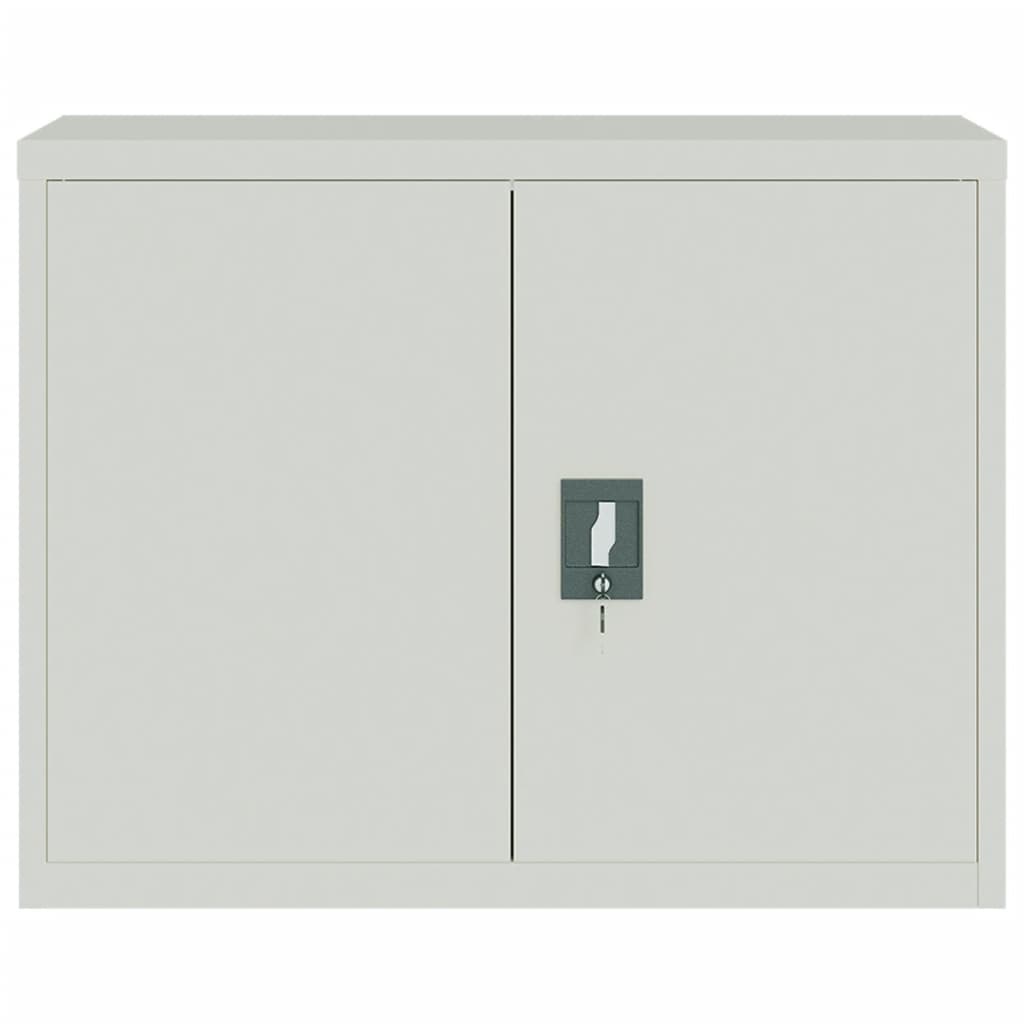 vidaXL File Cabinet Light Grey 90x40x70 cm Steel