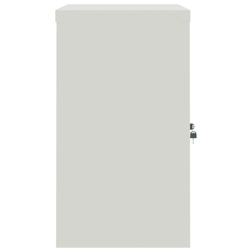 vidaXL File Cabinet Light Grey 90x40x70 cm Steel