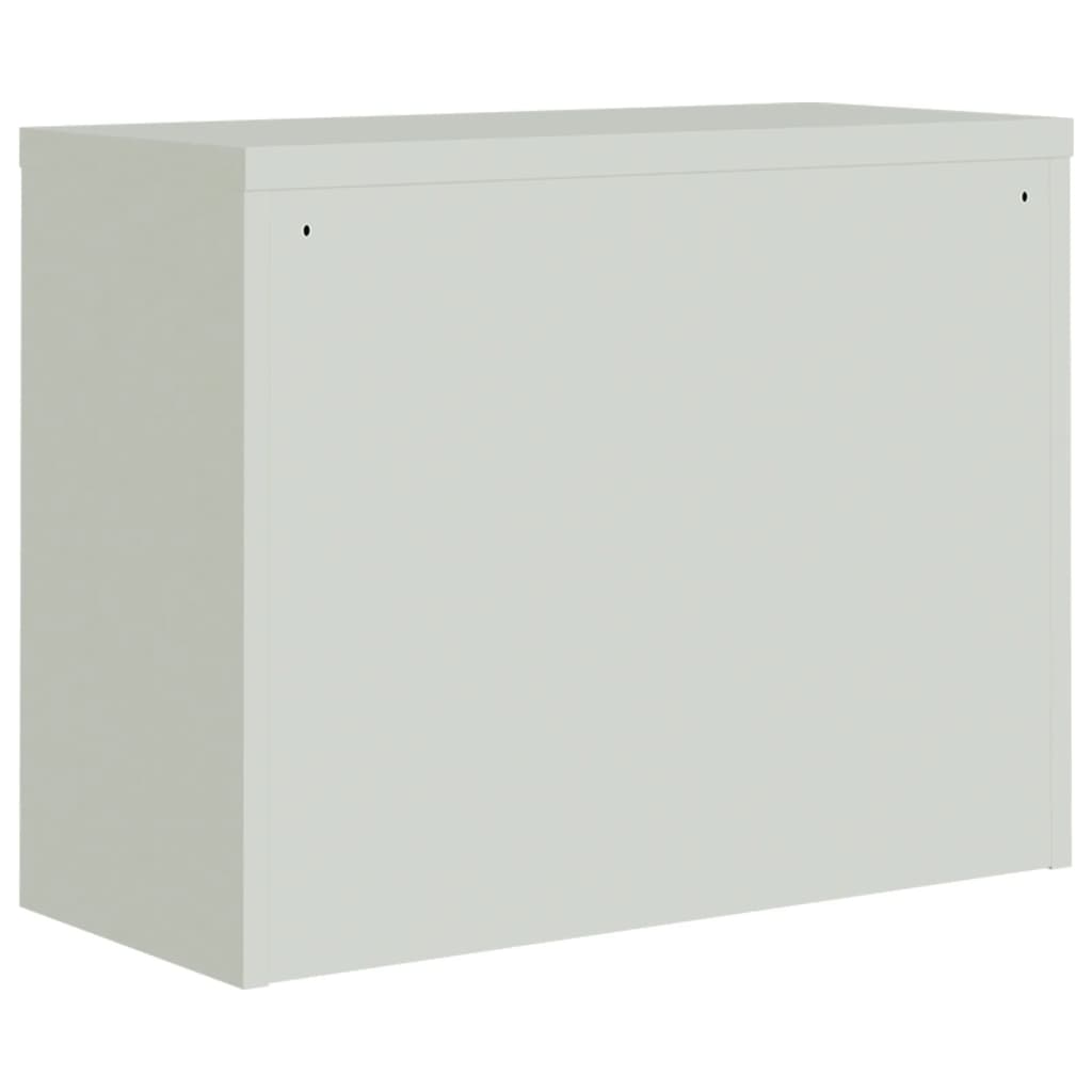 vidaXL File Cabinet Light Grey 90x40x70 cm Steel