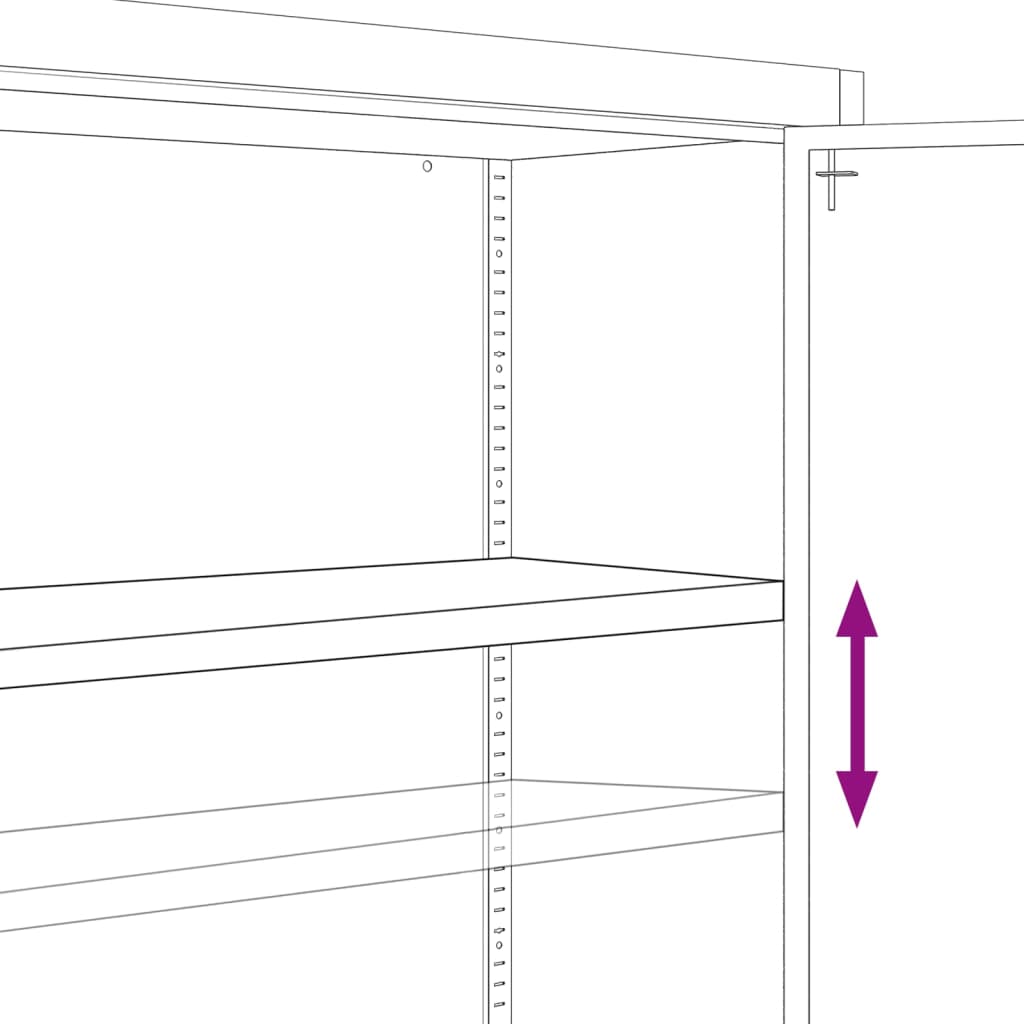 File Cabinet Anthracite 90x40x90 cm Steel
