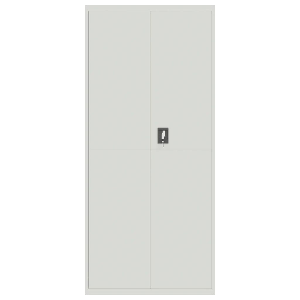 File Cabinet Light Grey 90x40x200 cm Steel