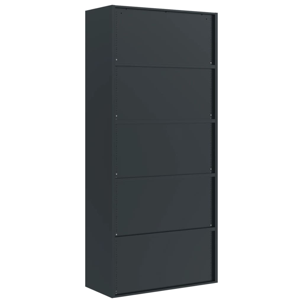 vidaXL File Cabinet Anthracite and Red 90x40x200 cm Steel