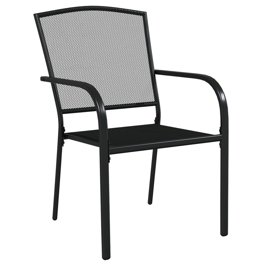 Garden Dining Set | Anthracite | Powder-Coated Steel | Medium | Stackable