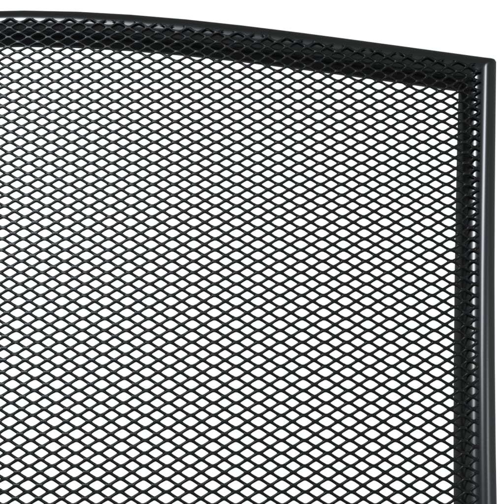 Garden Dining Set | Anthracite | Powder-Coated Steel | Medium | Stackable