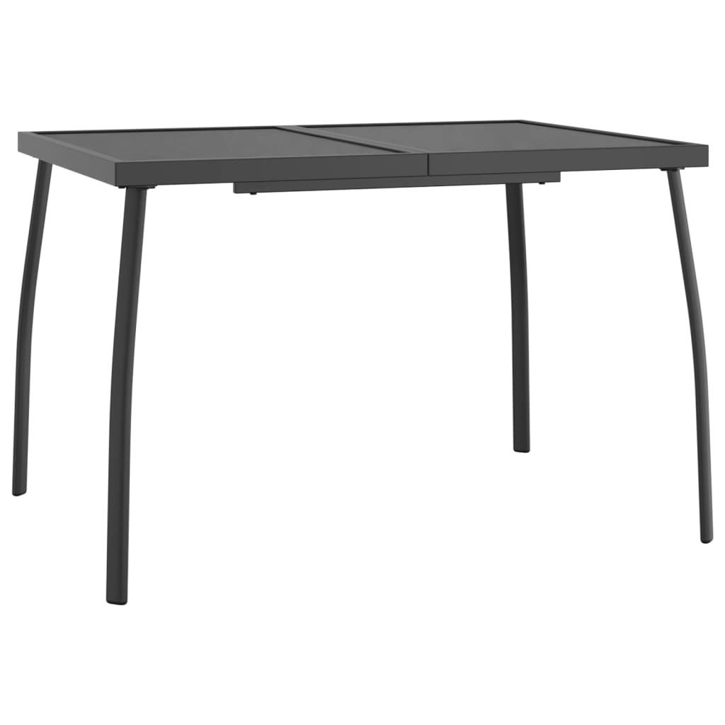 Garden Dining Set | Anthracite | Powder-Coated Steel | Medium | Stackable