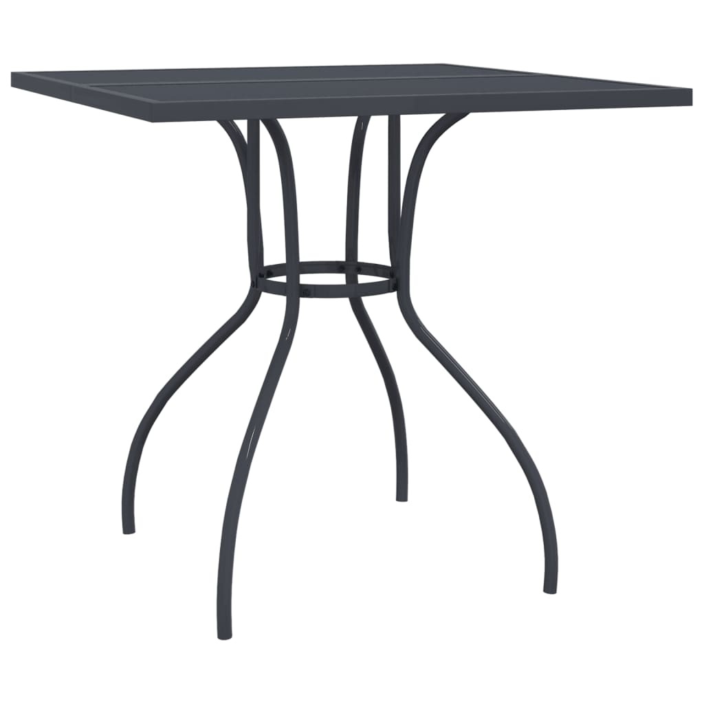 Garden Dining Set | Anthracite | Steel | Medium | Foldable