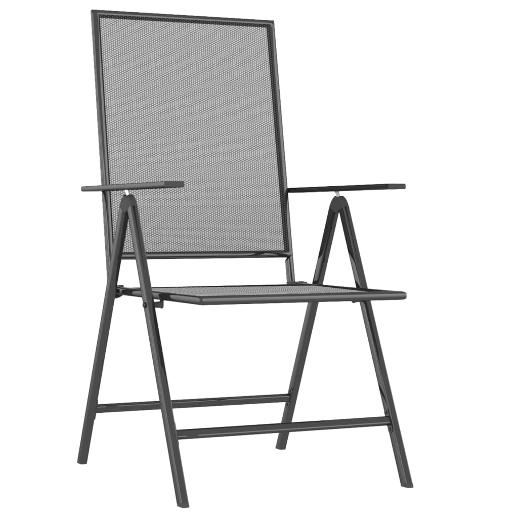 Garden Dining Set | Anthracite | Steel | 7-piece set