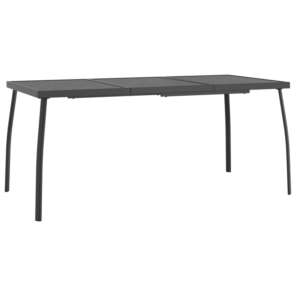 Garden Dining Set | Anthracite | Steel | 7-piece set