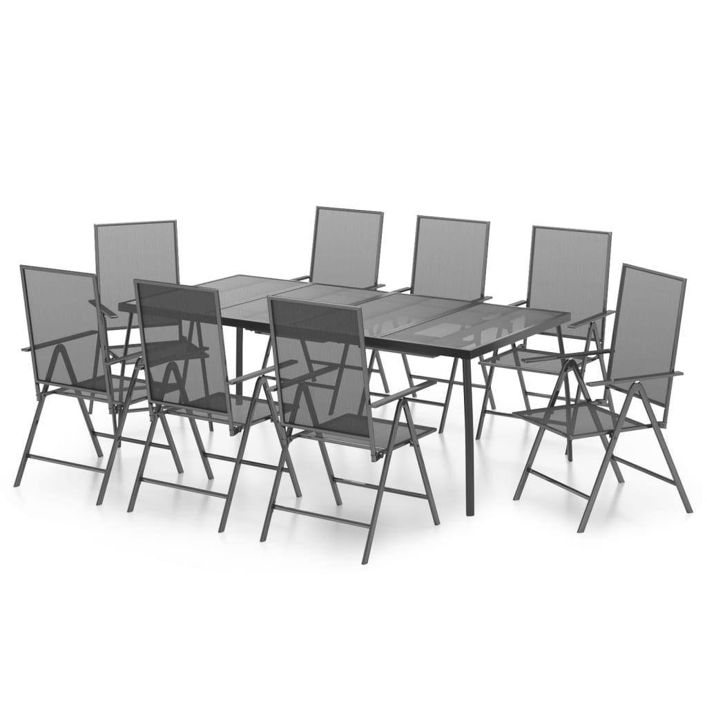 Garden Dining Set | Anthracite | Powder-Coated Steel | Standard