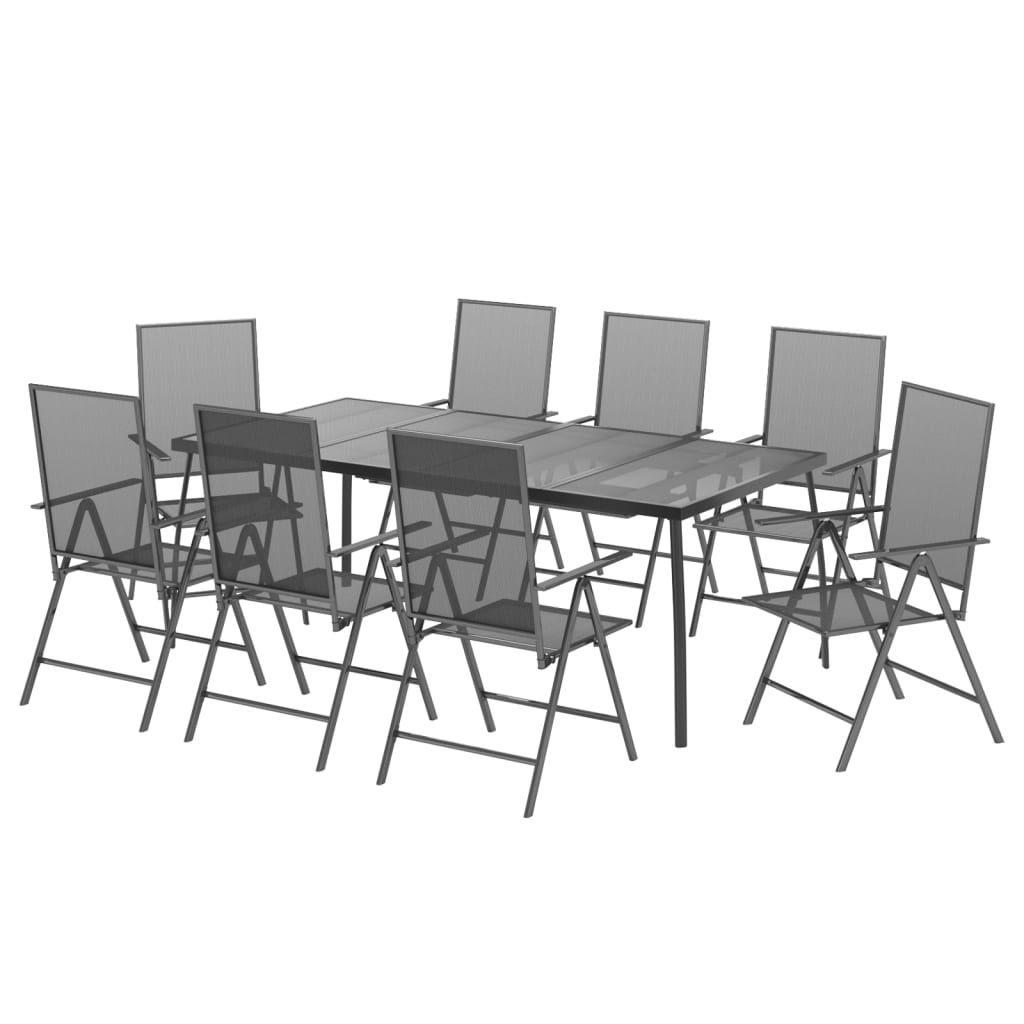 Garden Dining Set | Anthracite | Powder-Coated Steel | Standard