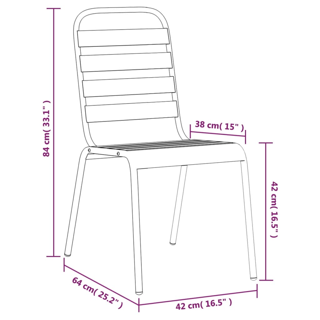 Garden Dining Set | Anthracite