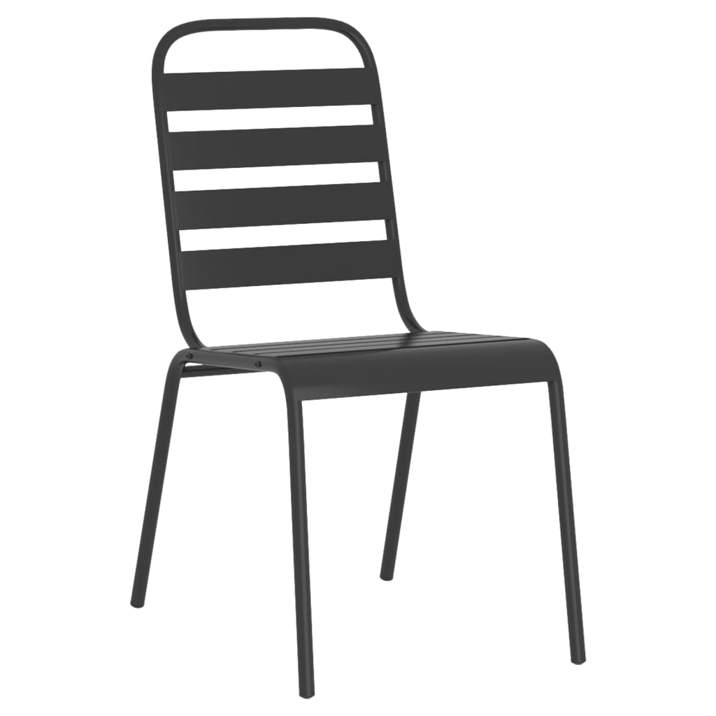 Garden Dining Set | Anthracite | Steel | Small | Stackable
