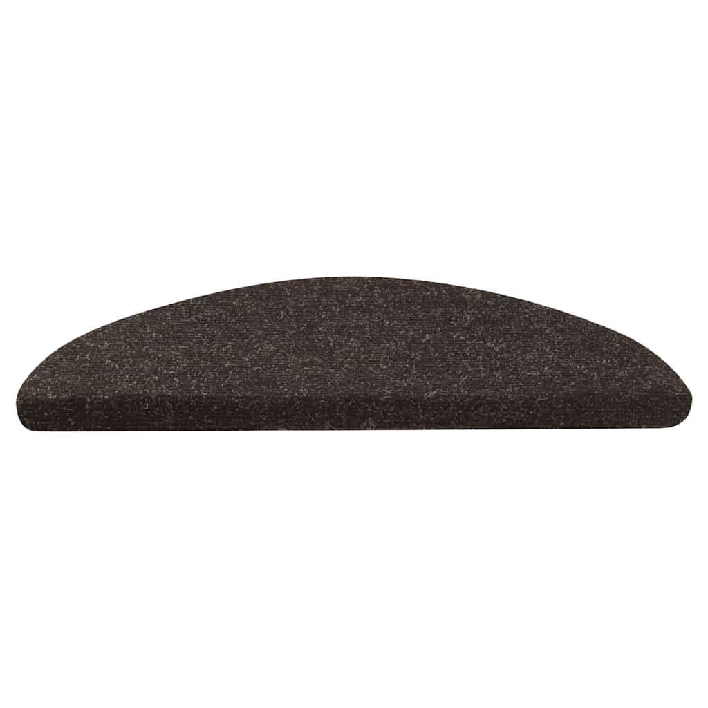 Stair Mats Self-adhesive 10 pcs Anthracite 56x17x3 cm
