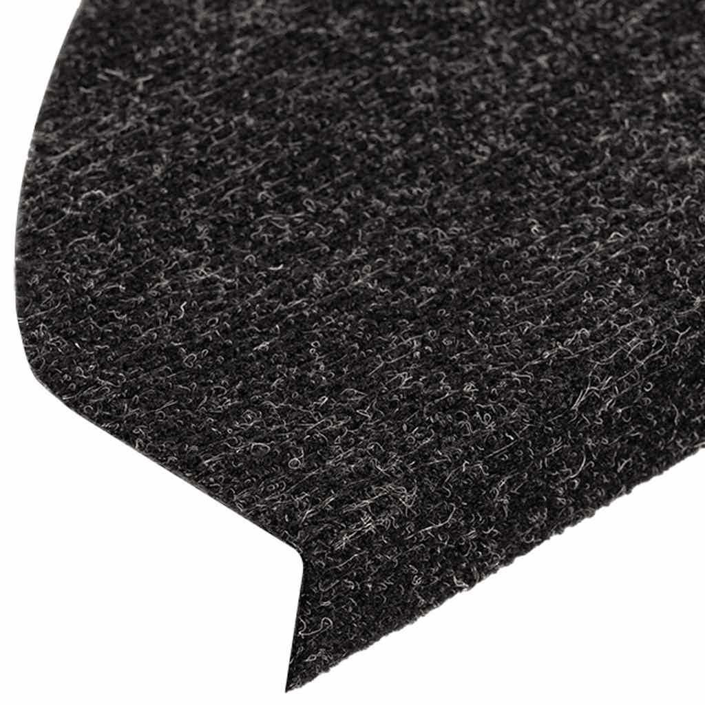 Stair Mats Self-adhesive 10 pcs Anthracite 65x22,5x3,5 cm