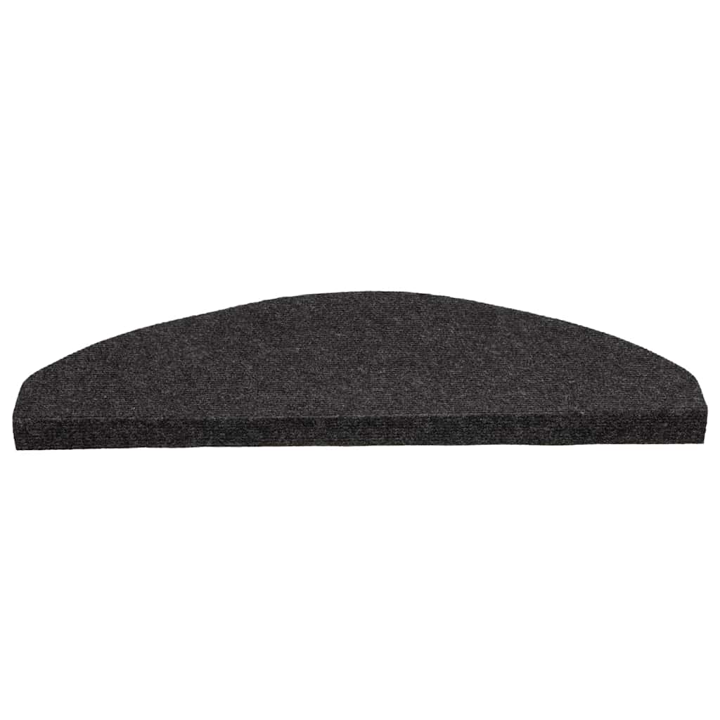 Stair Mats Self-adhesive 10 pcs Black 65x22,5x3,5 cm