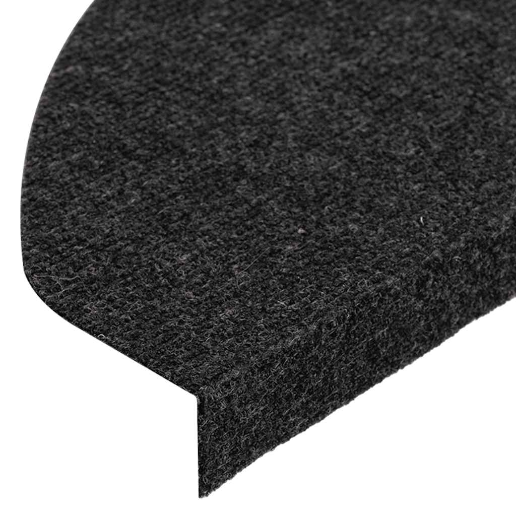 Stair Mats Self-adhesive 10 pcs Black 65x22,5x3,5 cm