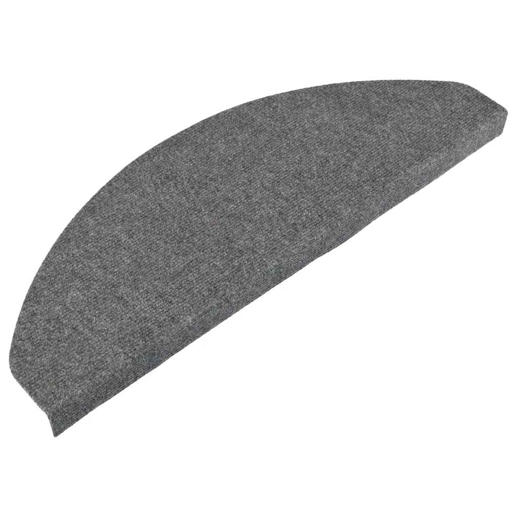 Stair Mats Self-adhesive 10 pcs Grey 65x22,5x3,5 cm