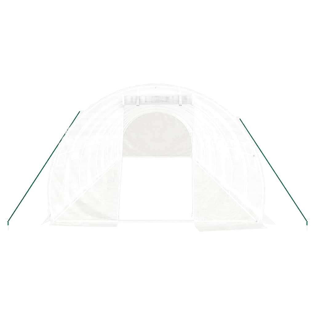 Greenhouse with Steel Frame White 30 m² 10x3x2 m