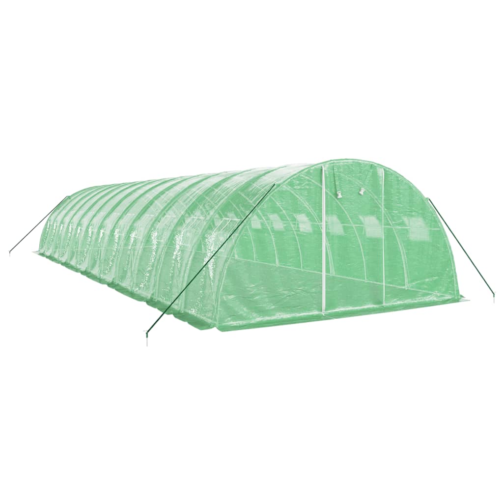 vidaXL Greenhouse with Steel Frame Green 48 m² 12x4x2 m