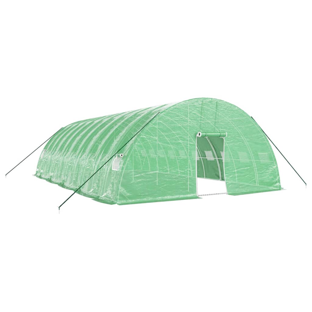 vidaXL Greenhouse with Steel Frame Green 60 m² 10x6x2.85 m