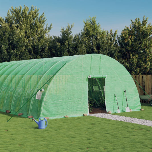 vidaXL Greenhouse with Steel Frame Green 60 m² 10x6x2.85 m