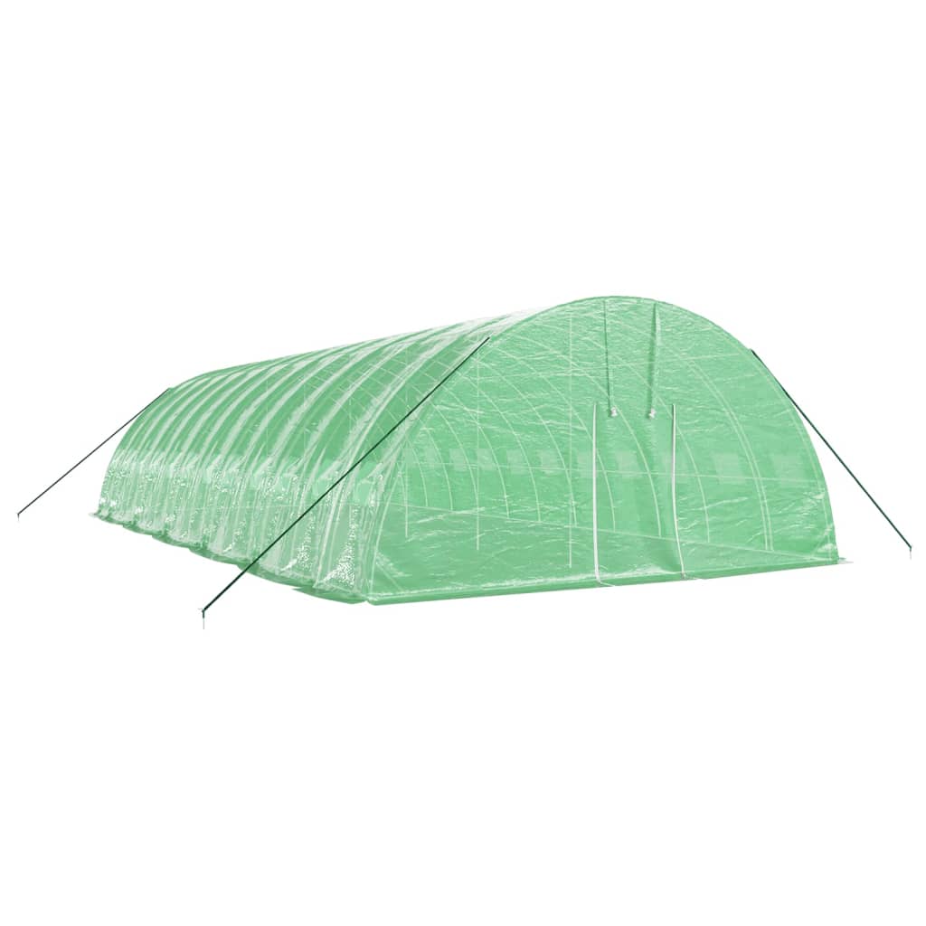 vidaXL Greenhouse with Steel Frame Green 72 m² 12x6x2.85 m