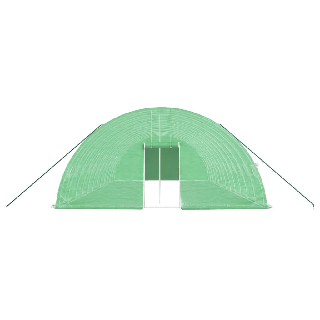 vidaXL Greenhouse with Steel Frame Green 72 m² 12x6x2.85 m