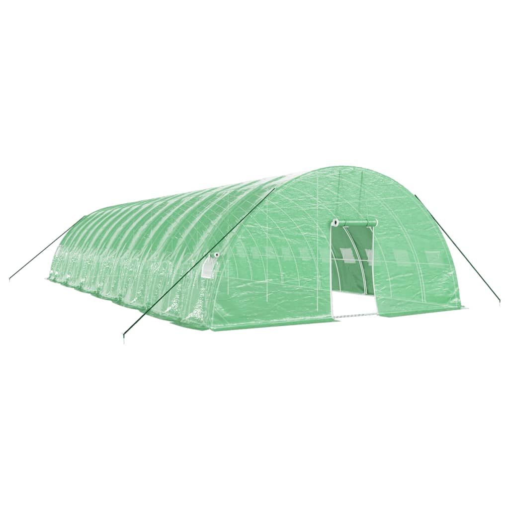 vidaXL Greenhouse with Steel Frame Green 84 m² 14x6x2.85 m