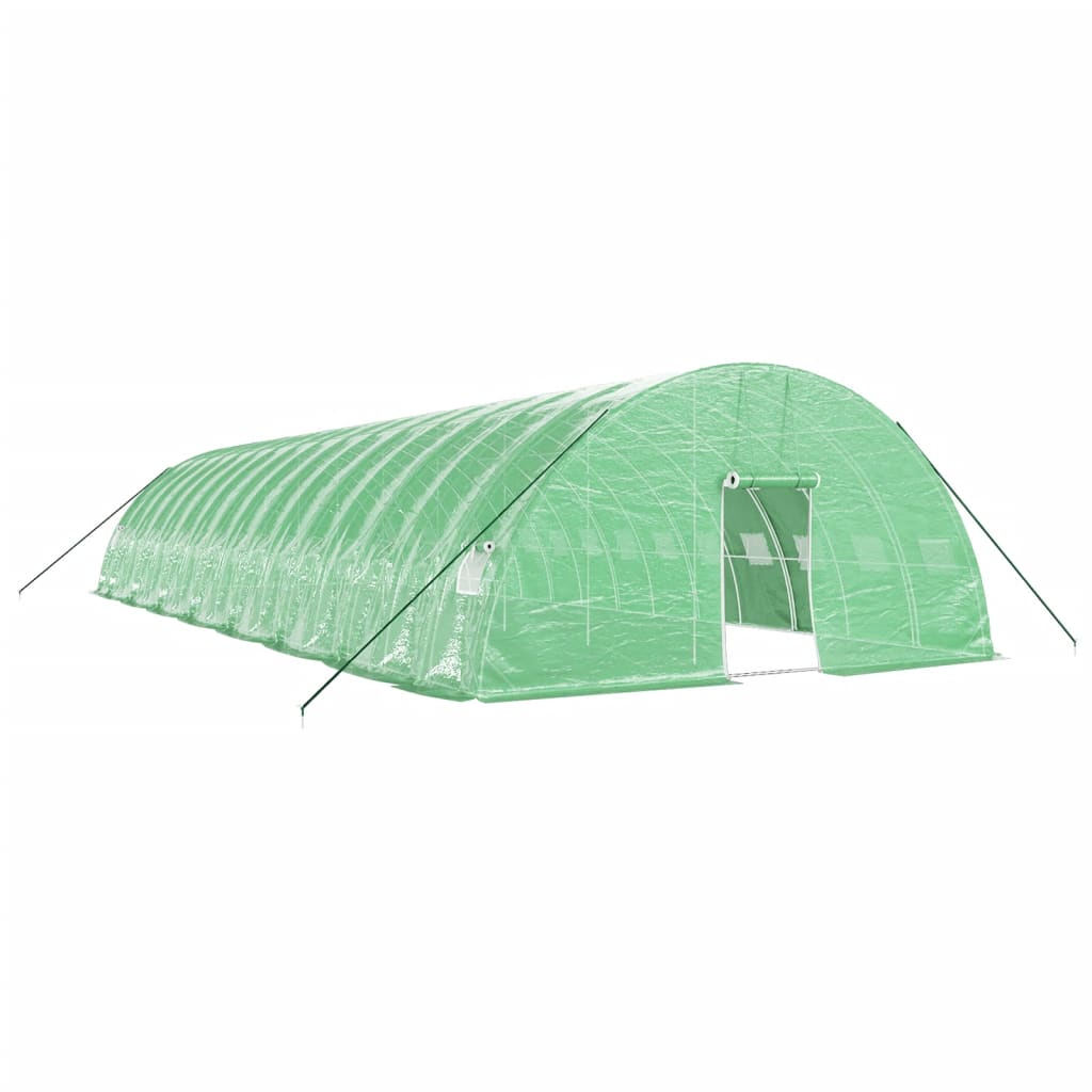 vidaXL Greenhouse with Steel Frame Green 96 m² 16x6x2.85 m