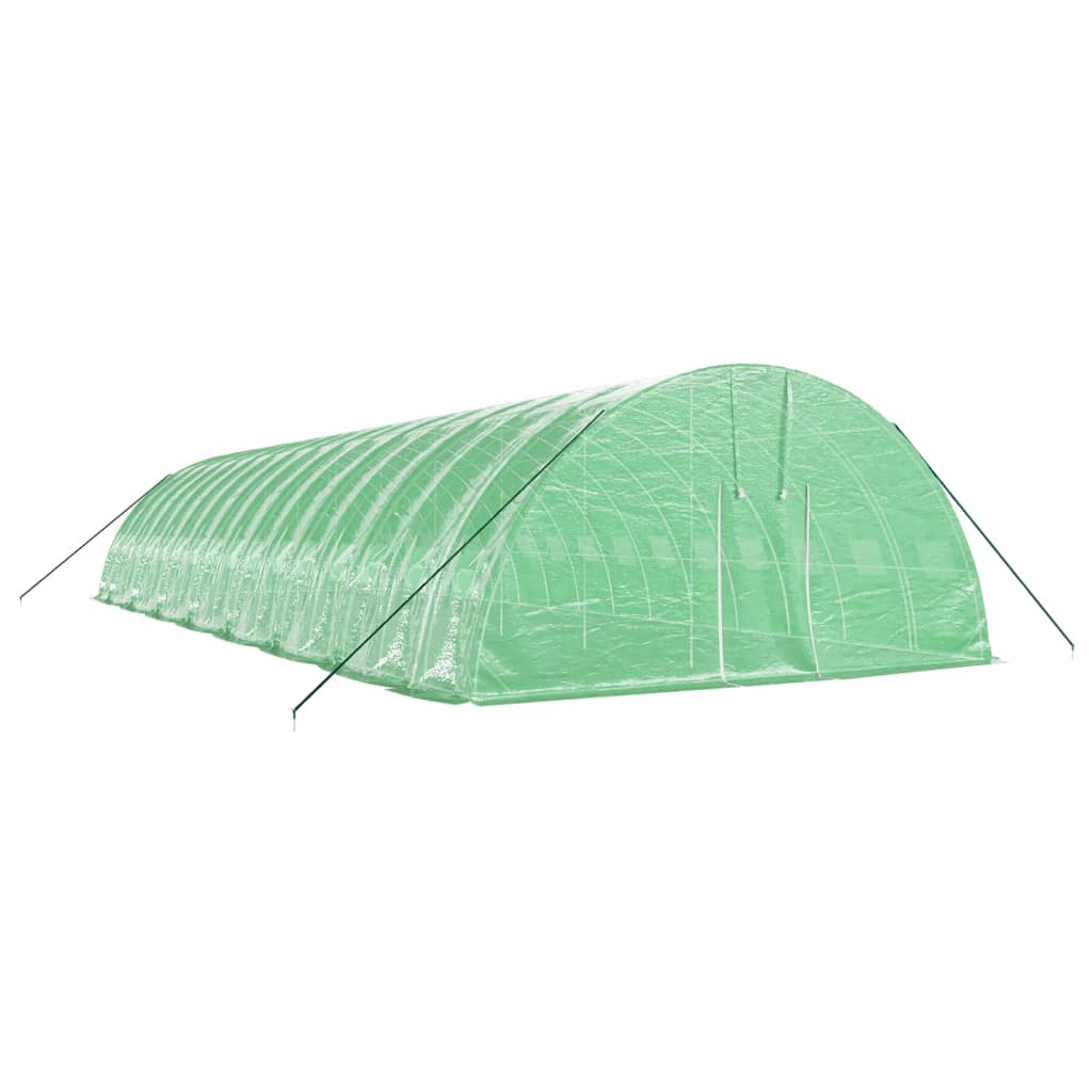 vidaXL Greenhouse with Steel Frame Green 96 m² 16x6x2.85 m