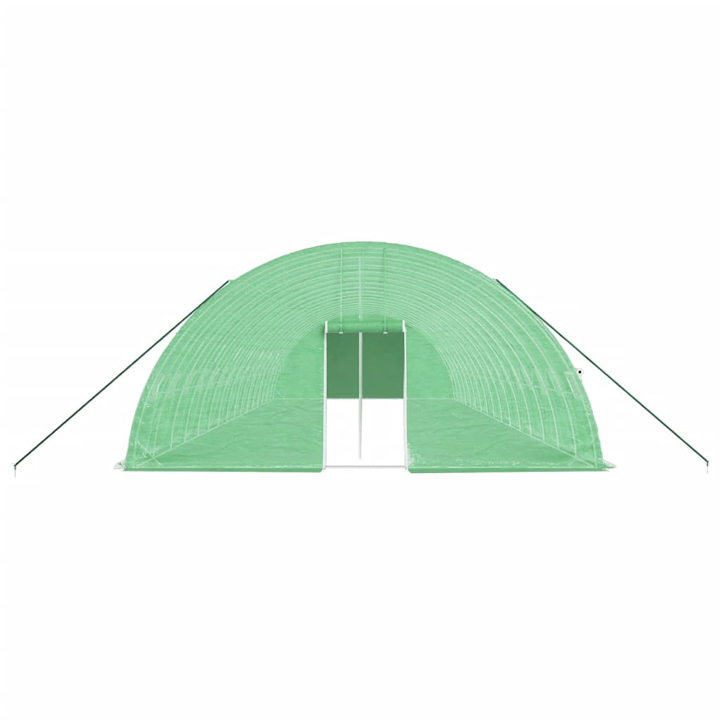 vidaXL Greenhouse with Steel Frame Green 96 m² 16x6x2.85 m