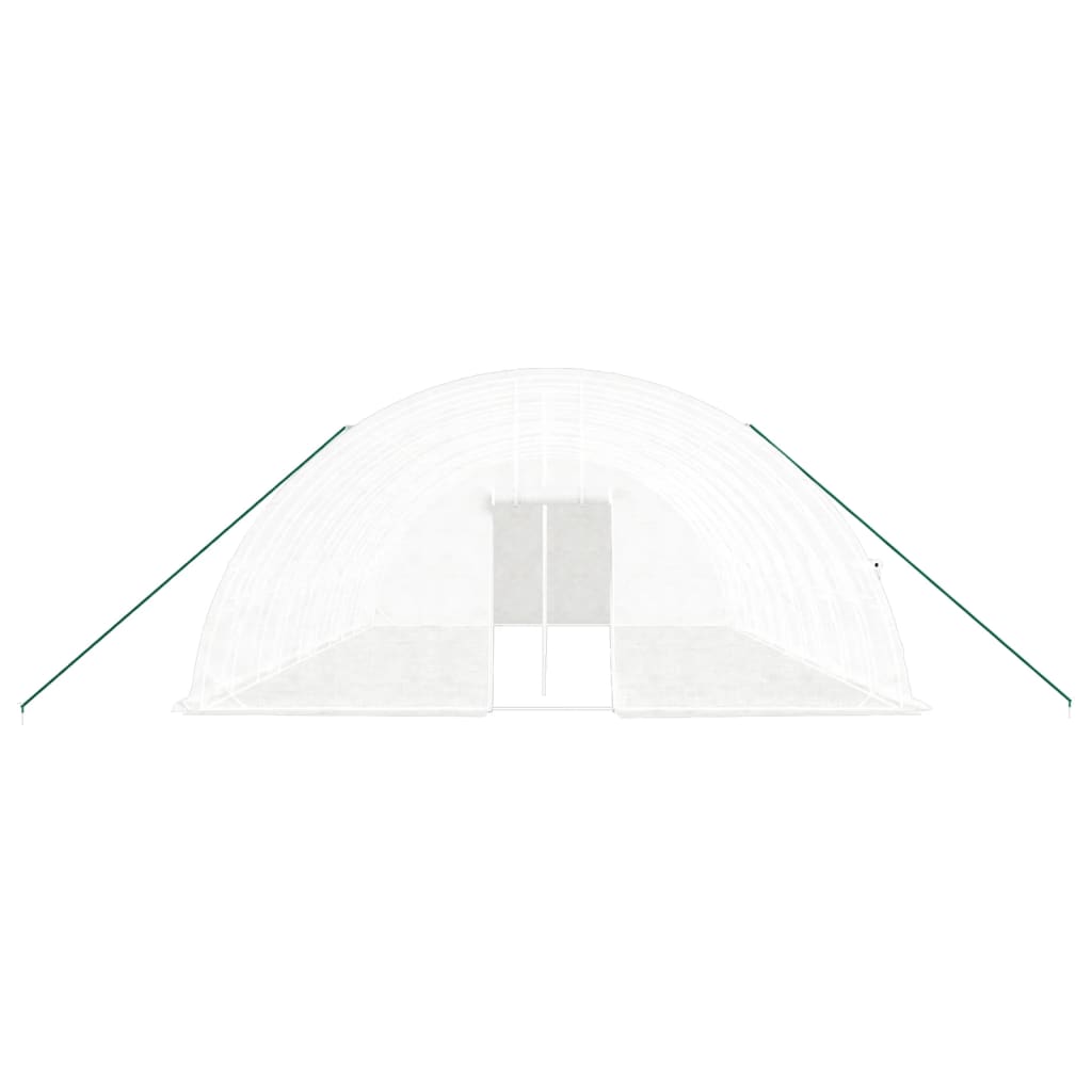 vidaXL Greenhouse with Steel Frame White 60 m² 10x6x2.85 m