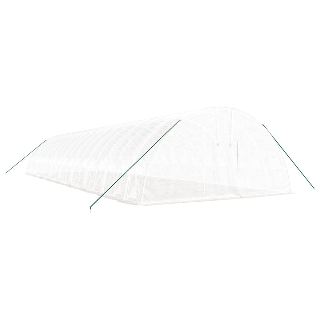 Greenhouse with Steel Frame White 108 m² 18x6x2.85 m