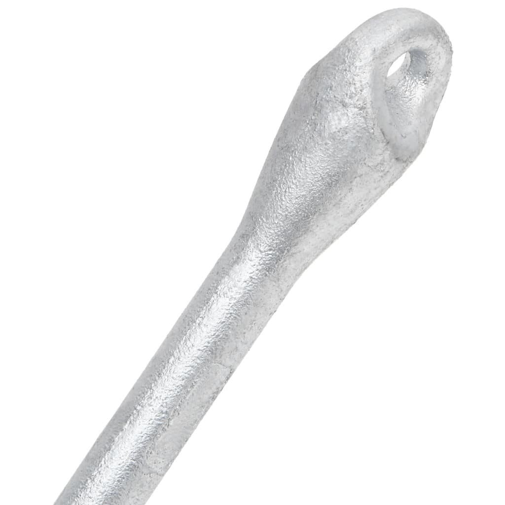 Folding Anchor Silver 8 kg Hot Dip Galvanized Cast Iron